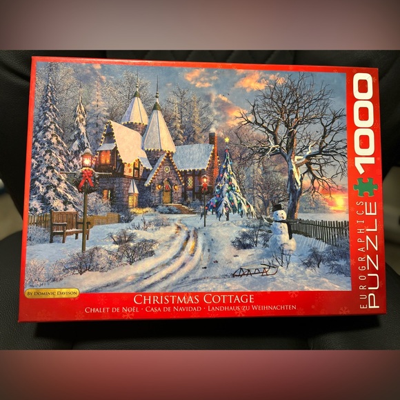 Puzzle 🧩 Christmas Cottage by Dominic Davison - Picture 2 of 2